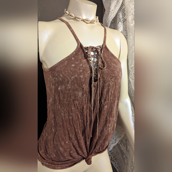 Affliction fast &  furious sexy lace-up tie dye lightweight strap desert rose - Picture 5 of 6